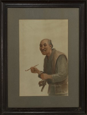 Lot 1797 - A LOT OF TWO JAPANESE WATERCOLOURS
