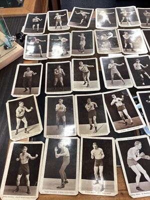 Lot 1703 - A COLLECTION OF EARLY 20TH CENTURY PHOTOGRAPHIC POSTCARDS DEPICTING BOXERS