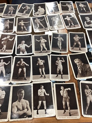Lot 1703 - A COLLECTION OF EARLY 20TH CENTURY PHOTOGRAPHIC POSTCARDS DEPICTING BOXERS