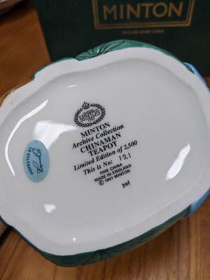 Lot 411 - A MINTON ARCHIVE COLLECTION 'CHINAMAN' TEAPOT