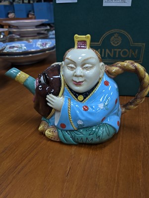 Lot 411 - A MINTON ARCHIVE COLLECTION 'CHINAMAN' TEAPOT