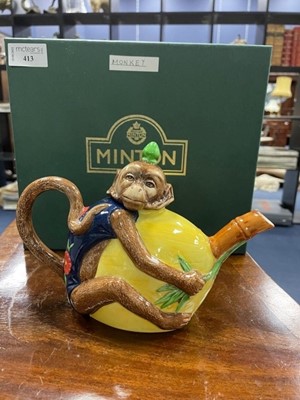 Lot 413 - A MINTON ARCHIVE COLLECTION 'MONKEY' TEAPOT