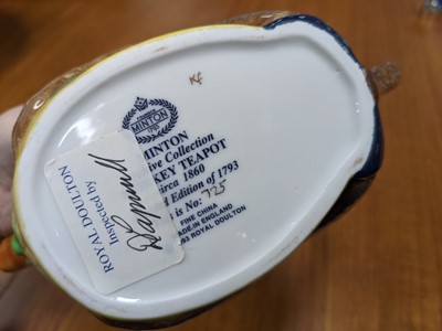 Lot 413 - A MINTON ARCHIVE COLLECTION 'MONKEY' TEAPOT