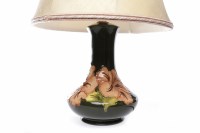 Lot 777 - MOORCROFT 'ORCHID' PATTERN TABLE LAMP the base...
