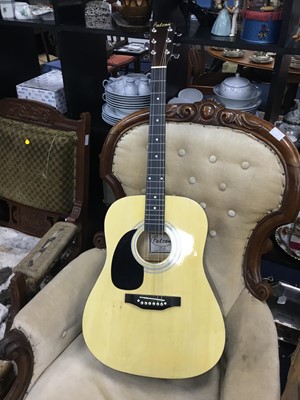 Lot 421 - A FALCON ACCOUSTIC GUITAR