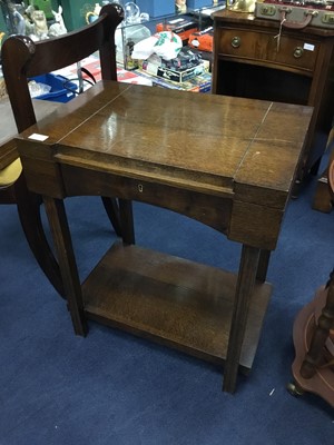 Lot 447 - A CANTEEN OF PLATED CUTLERY AND A SINGLE CHAIR