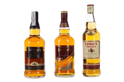 Lot 230 - TWO BOTTLES OF DEWAR'S 18  YEARS OLD AND ONE WHITE LABEL