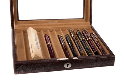 Lot 736 - A COLLECTION OF EIGHT FOUNTAIN PENS