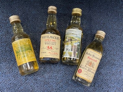 Lot 490 - A LARGE COLLECTION OF WHISKY MINIATURES