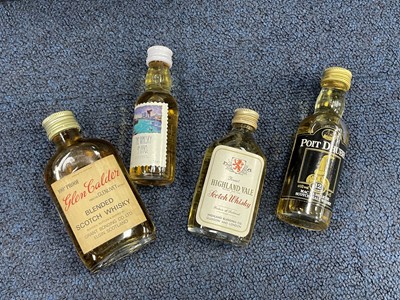 Lot 473 - A LARGE COLLECTION OF WHISKY MINIATURES