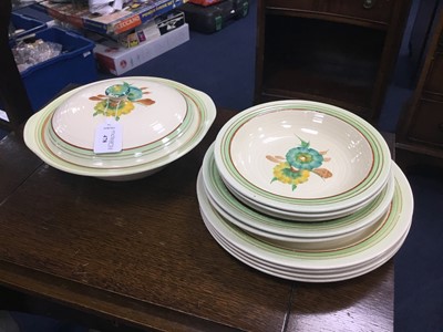 Lot 478 - A CLARICE CLIFF PART DINNER SET