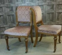 Lot 1001 - VICTORIAN COMPOSED OAK FRAMED PARLOUR SUITE...