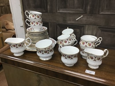 Lot 488 - AN ENGLISH BONE CHINA TEA SERVICE AND A ROYAL GRAFTON COFFEE SERVICE