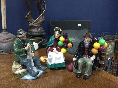 Lot 532 - A LOT OF THREE ROYAL DOULTON FIGURES