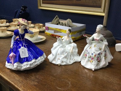 Lot 533 - A LOT OF THREE ROYAL DOULTON FIGURES