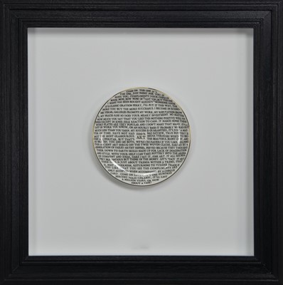 Lot 680 - 100% ART PLATE, 2020 BY GRAYSON PERRY