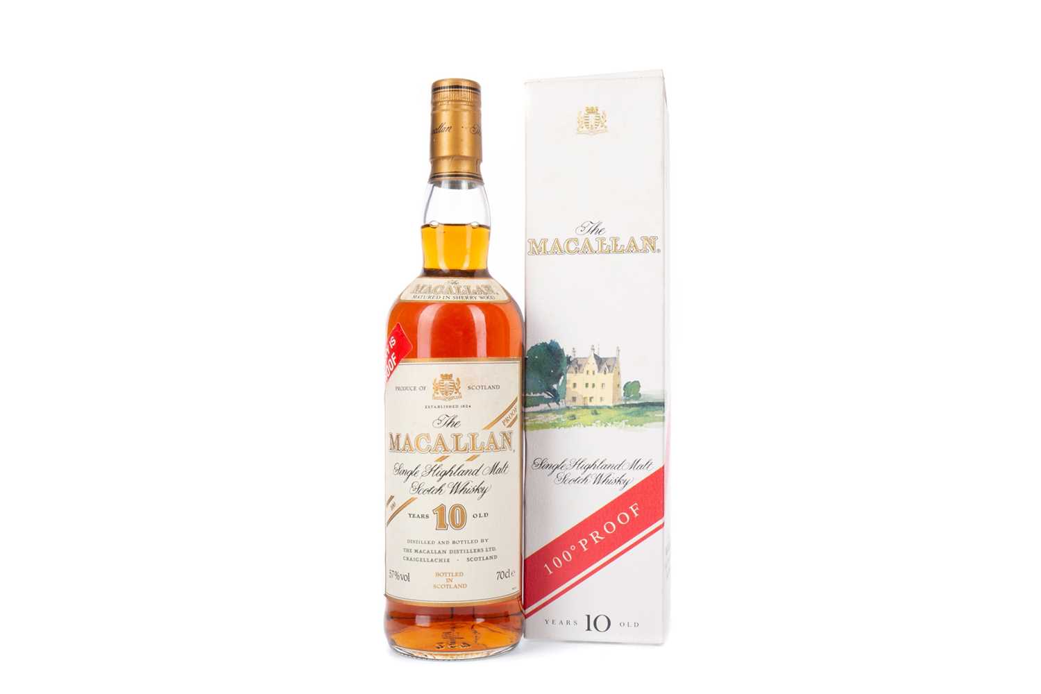 Lot 233 - MACALLAN AGED 10 YEARS 100° PROOF