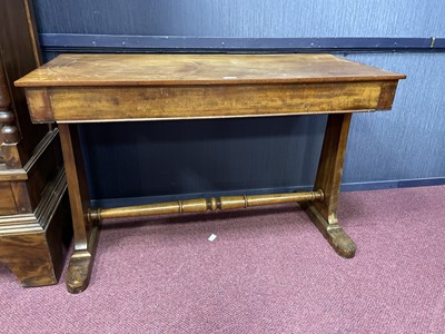 Lot 400A - A VICTORIAN MAHOGANY OBLONG WRITING TABLE