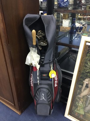 Lot 60 - A LOT OF GOLF CLUBS IN CARRY BAG