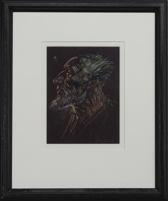 Lot 683 - STARGAZER, A PASTEL BY PETER HOWSON