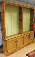 Lot 1027 - VICTORIAN STRIPPED PINE DRESSER with moulded...