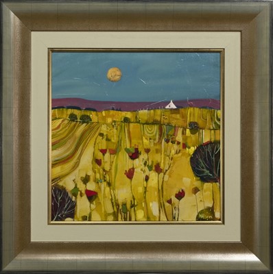 Lot 752 - THE BIG DAY MOON, AN OIL BY GORDON WILSON