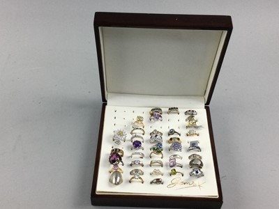 Lot 24 - A COLLECTION OF GEM SET RINGS