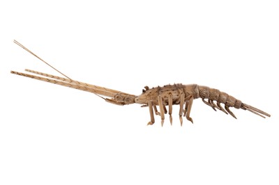 Lot 1800 - AN EARLY 20TH CENTURY JAPANESE BONE ARTICULATED LOBSTER