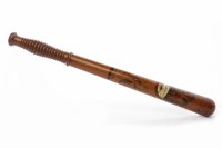 Lot 1040 - SCOTTISH POLICEMAN'S TRUNCHEON painted with...