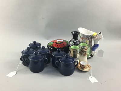 Lot 190 - A LOT OF SIX DENBY RAMEKINS AND OTHER ITEMS