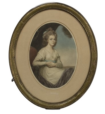 Lot 313 - LADY STEWART, A MEZZOTINT BY EDMUND WARDLE