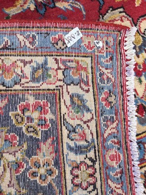 Lot 1845 - PERSIAN HAND KNOTTED WOOL CARPET