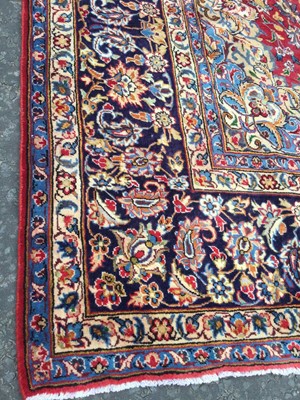 Lot 1845 - PERSIAN HAND KNOTTED WOOL CARPET
