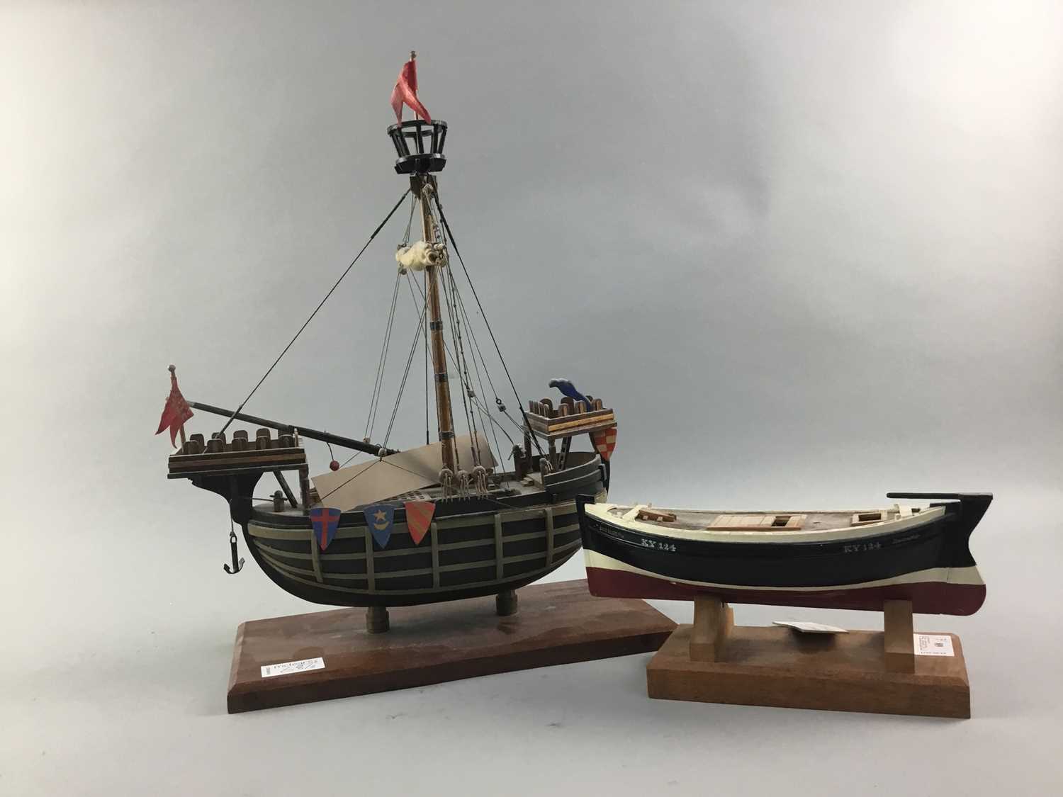 Lot 68 - FIFE FISHING BOAT,  A SCRATCH BUILT MODEL AND ANOTHER