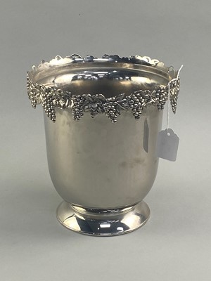 Lot 149 - A SILVER PLATED CHAMPAGNE BUCKET