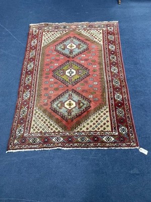 Lot 163 - A 20TH CENTURY PERSIAN RUG