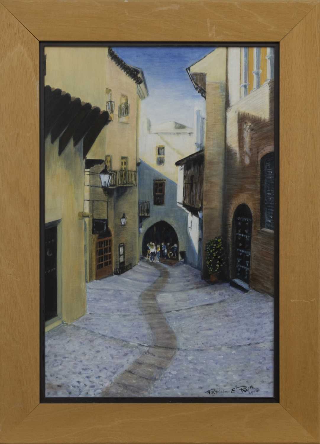 Lot 511 - LOOKING DOWN, AN OIL BY PATRICIA REITH