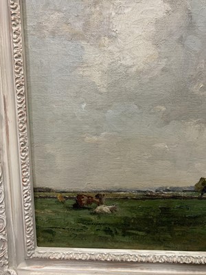 Lot 48 - AN UNTITLED OIL BY JOHN MACLAUCHLAN MILNE