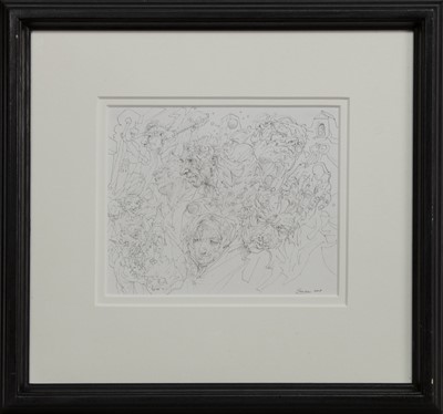 Lot 508 - UNTITLED NO. 32, 2015, AN INK BY PETER HOWSON