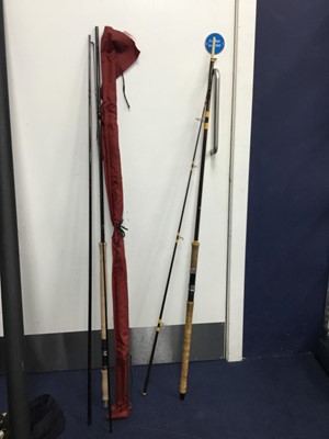 Lot 214 - A COLLECTION OF SPLIT CANE FISHING RODS
