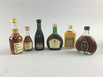 Lot 223 - A COLLECTION OF BRANDY, AND COGNAC MINIATURES