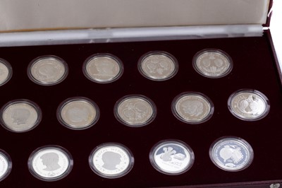 Lot 3 - THE 1981 ROYAL MARRIAGE COMMEMORATIVE STERLING SILVER COIN COLLECTION