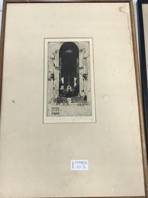 Lot 252 - A GROUP OF VARIOUS ETCHINGS