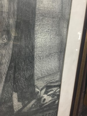 Lot 253 - A PENCIL DRAWING BY DOUGAL NOBLE