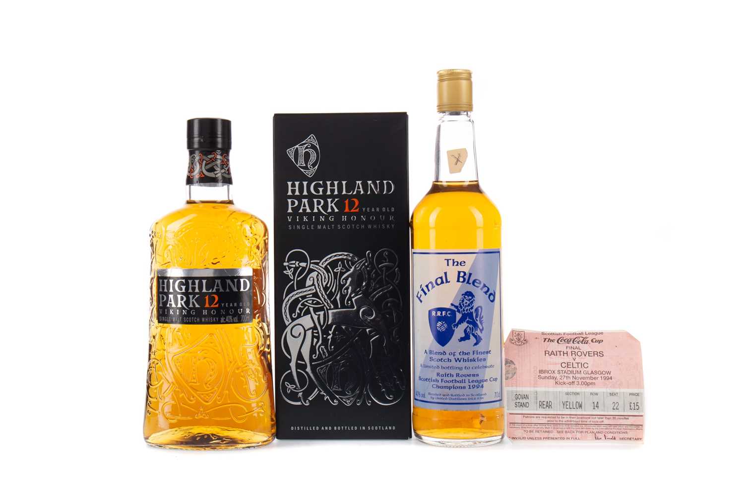 Lot 24 - HIGHLAND PARK 12 YEARS OLD, AND THE FINAL BLEND