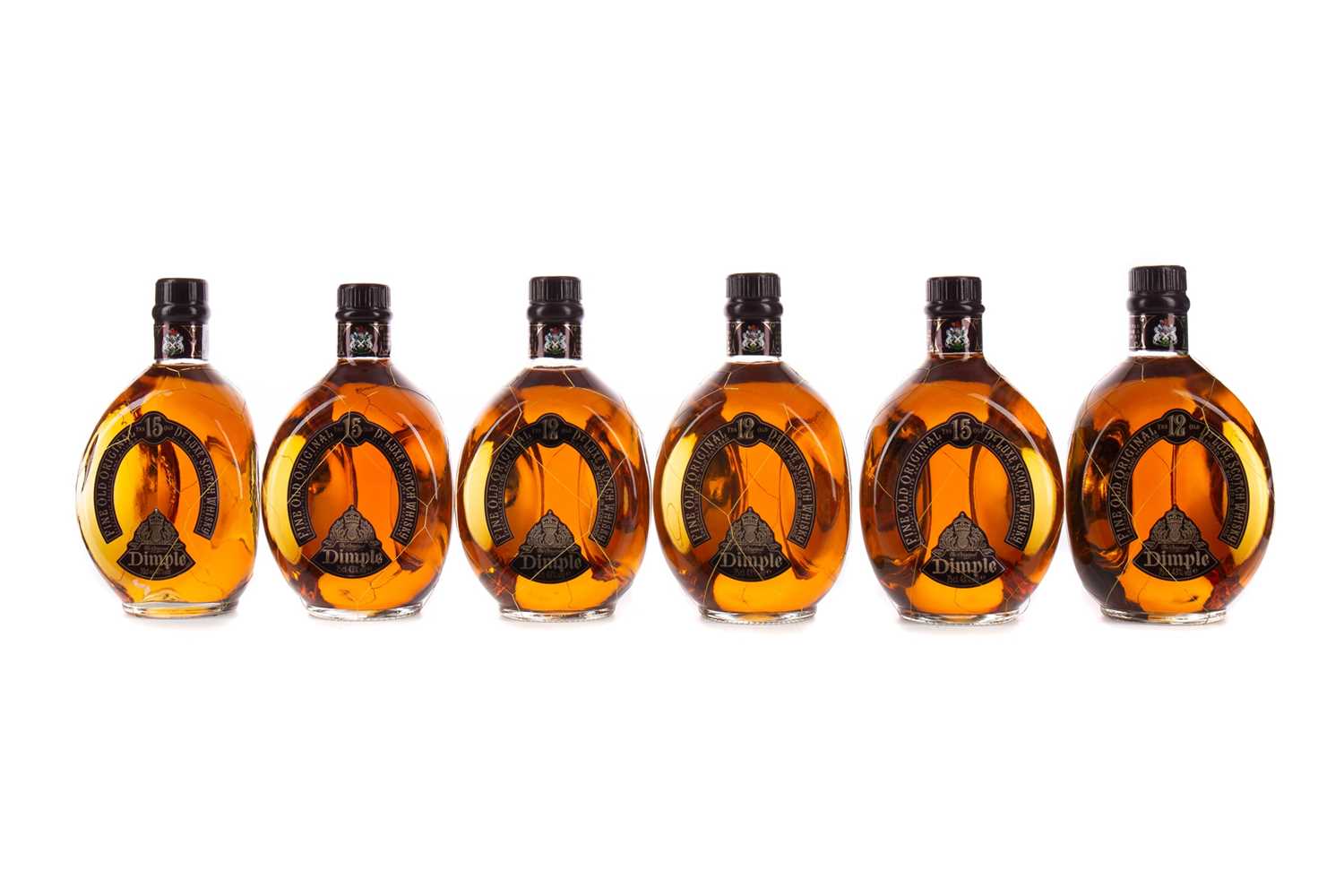 Lot 38 - THREE BOTTLES OF DIMPLE 15 YEARS OLD AND THREE DIMPLE 12 YEARS OLD