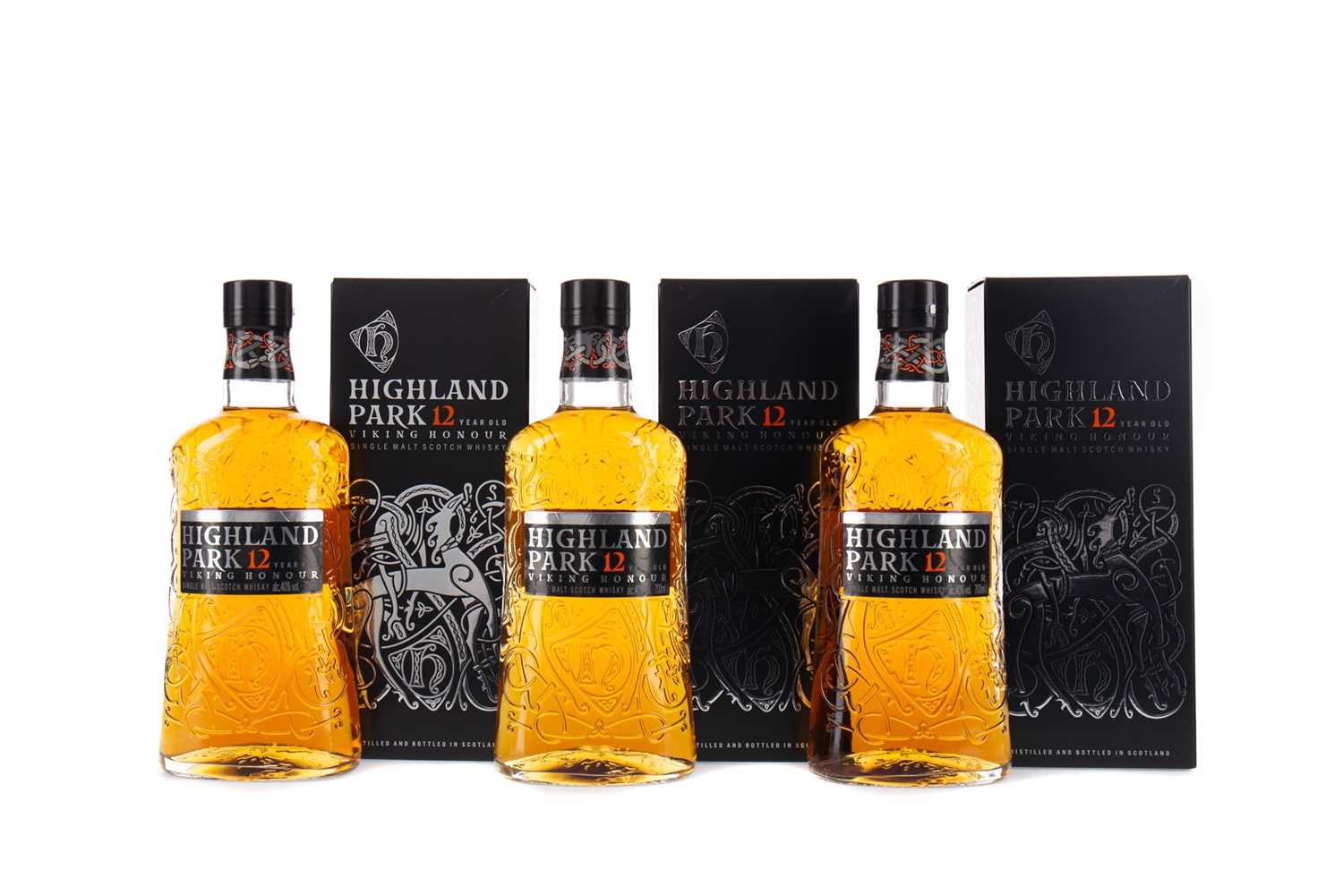 Lot 42 - THREE BOTTLES OF HIGHLAND PARK AGED 12 YEARS