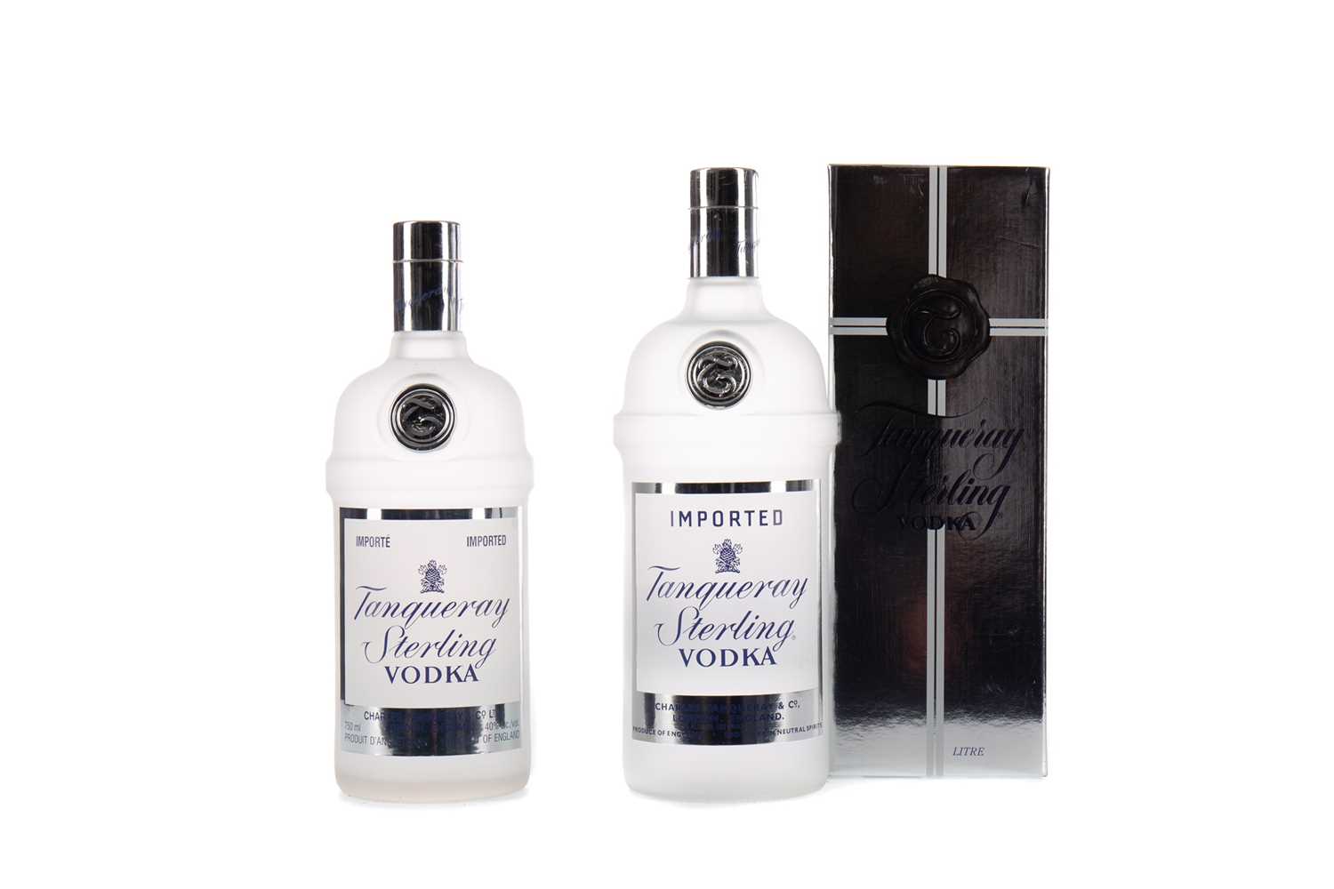 Lot 46 - TWO BOTTLES OF TANQUERAY STERLING VODKA