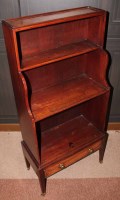 Lot 1081 - EARLY 19TH CENTURY MAHOGANY OPEN BOOKCASE OF...