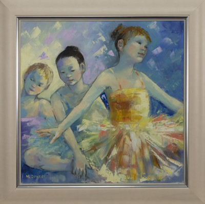 Lot 514 - RAINBOW CHORUS, AN OIL BY MAGGIE DOWNER
